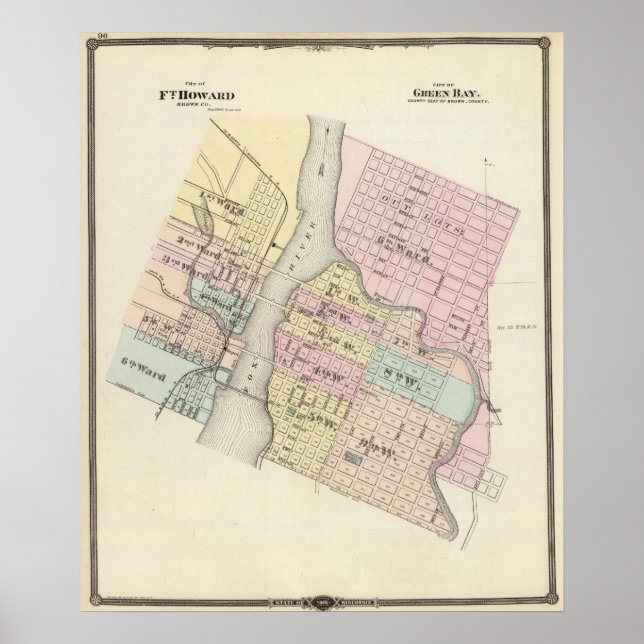 City of Ft Howard, City of Green Bay Poster (Front)