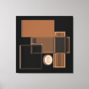 City of Glass Urban Abstract Art Canvas Print