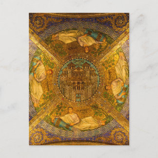 City of God Neo Byzantine mosaic cathedral ceiling Postcard