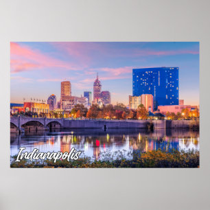 City Of Indianapolis, Indiana, United States Poster