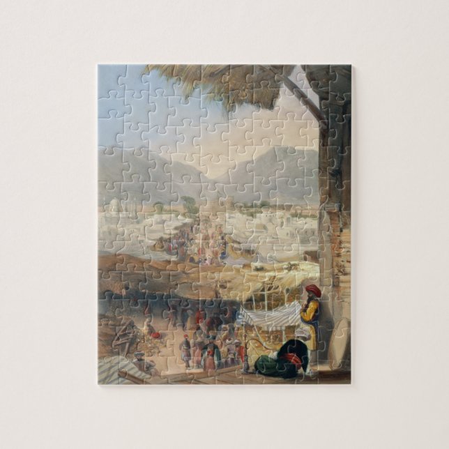 City of Kandahar, its Principal Bazaar and Citadel Jigsaw Puzzle (Vertical)
