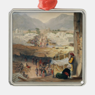 City of Kandahar, its Principal Bazaar and Citadel Metal Ornament