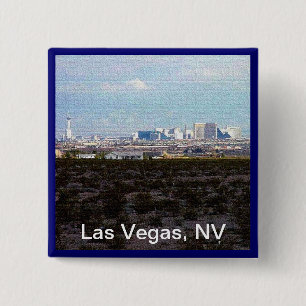 City of Las Vegas 2 Inch Square Button