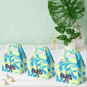 City of Lights: Bold Paris Typography Art Favor Box