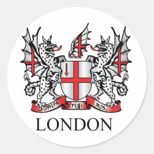 City of London coat of arms Classic Round Sticker