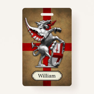 City of London Dragon Personalized Badge