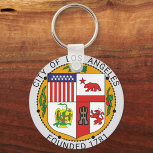 City of Los Angeles 1781, Vintage California Herit Keychain