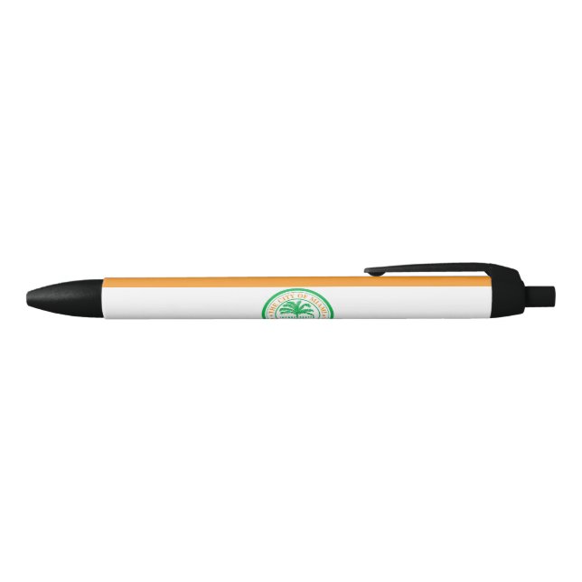 City of Miami (Florida) Flag Black Ink Pen (Top)