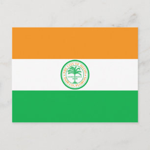 City of Miami (Florida) Flag Postcard