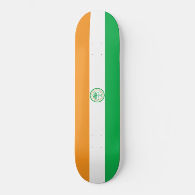 City of Miami (Florida) Flag Skateboard (Front)