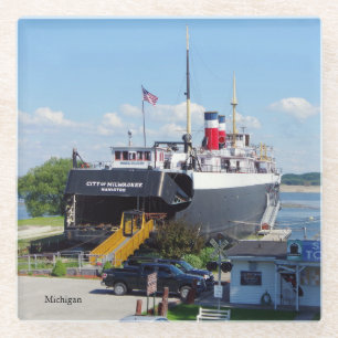 City of Milwaukee glass coasters