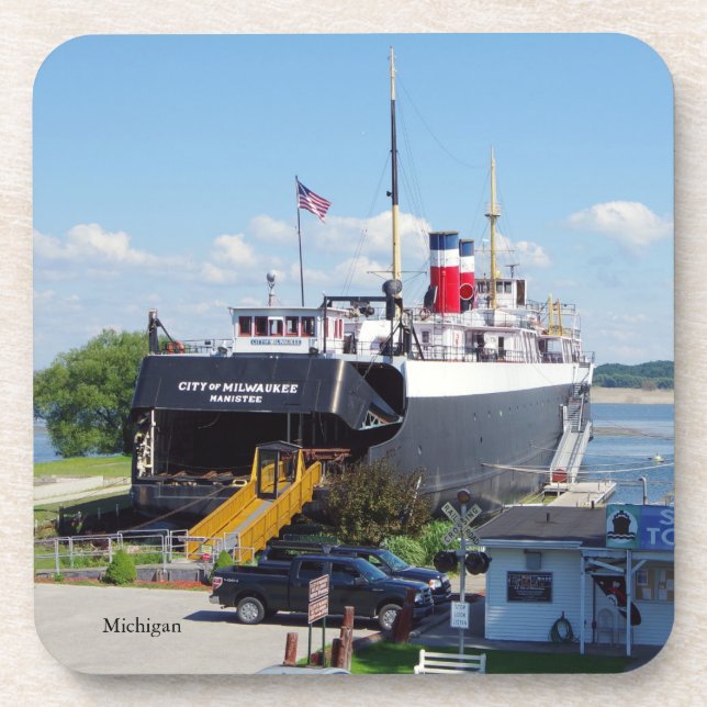 City of Milwaukee set of 6 plastic coasters (Front)