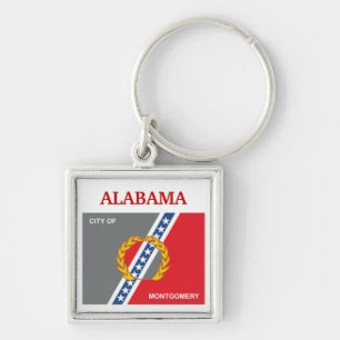 City of Montgomery flag Keychain