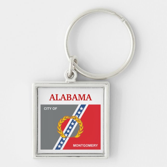 City of Montgomery flag Keychain (Front)