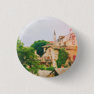 City of Mostar - Bosnia and Herzegovina 1 Inch Round Button