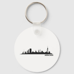 City of Munich - Skyline 1c Keychain