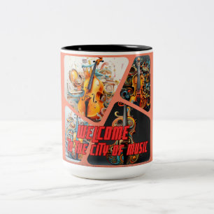 City of Musics Two-Tone Coffee Mug