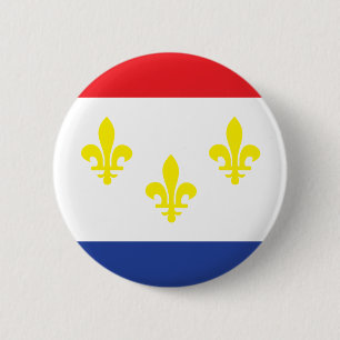 City of New Orleans flag 2 Inch Round Button