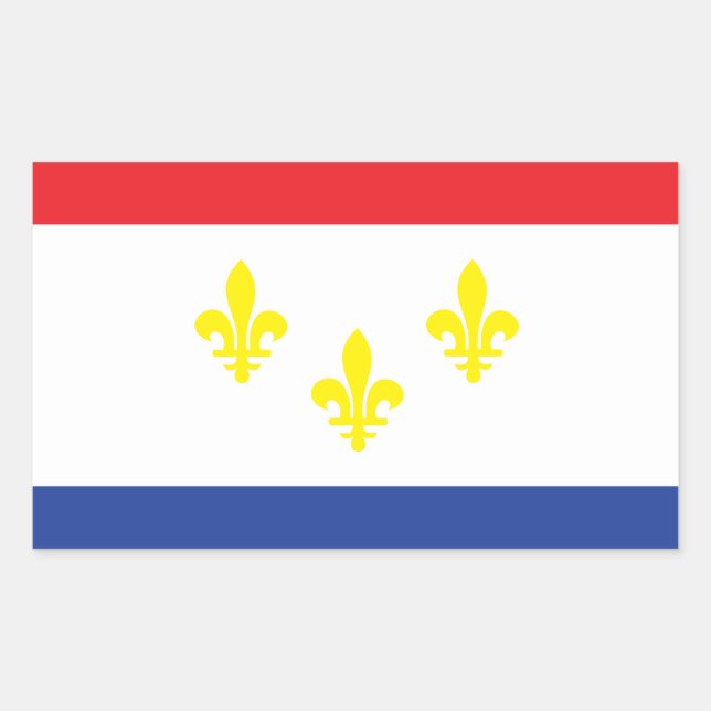 City of New Orleans flag Sticker (Front)