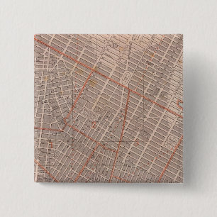 City of NY Atlas Map 2 Inch Square Button