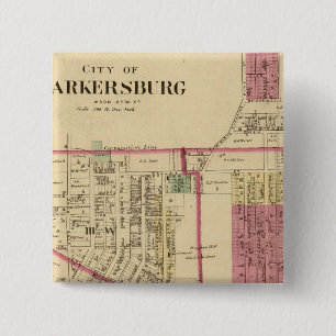 City of Parkersburg, West Virginia 2 Inch Square Button