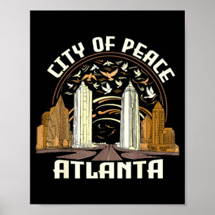 City Of Peace Atlanta Souvenir Men Women Georgia A Poster