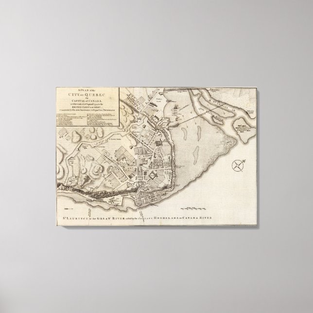 City of Quebec Canvas Print (Front)