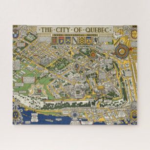 City of Quebec Map Jigsaw Puzzle