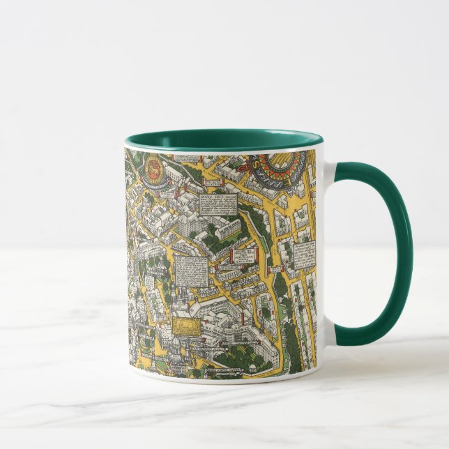 City of Quebec Map Mug (Right)