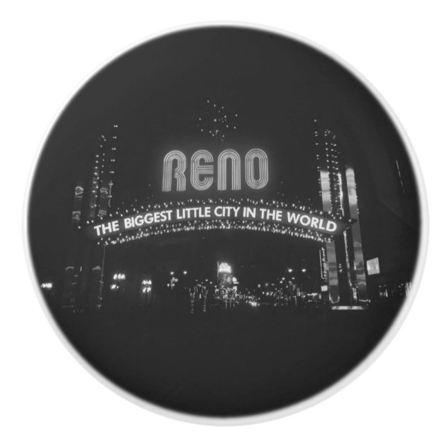City of Reno Ceramic Knob (Front)