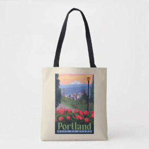 City of Roses   Portland, Oregon Tote Bag
