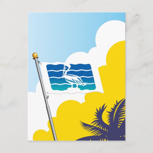 City of Saint Petersburg Florida Flag Postcard (Front)