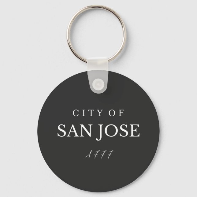 City of San Jose, California 1777 Keychain (Front)