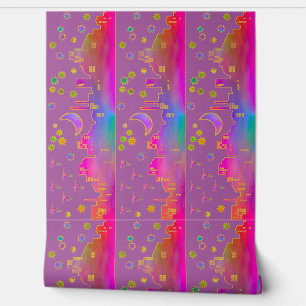 City of Stars in Moonlight 8 inch Wallpaper Border