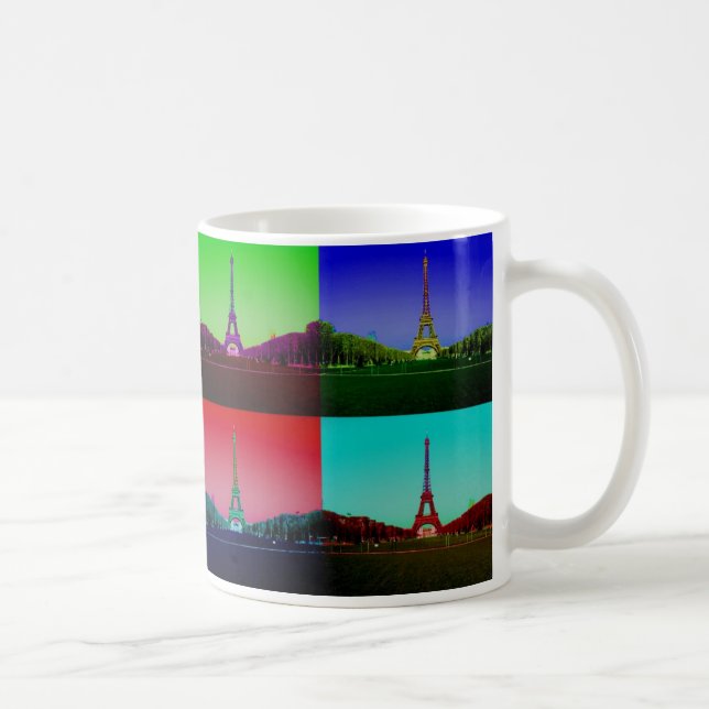 City of Technicolor Love: Eiffel Tower Mug (Right)