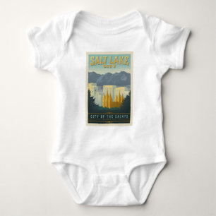 City of the Saints   Salt Lake City, Utah Baby Bodysuit