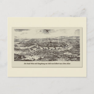 City of Vienna with its surroundings around 1683 Postcard