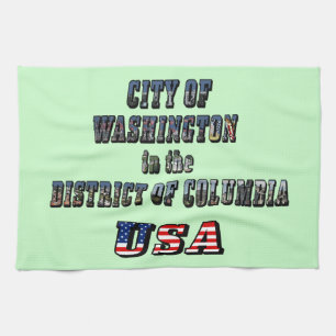 City of Washington in the District of Columbia USA Kitchen Towel