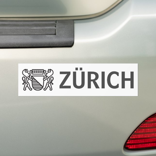 City of Zürich, SWITZERLAND  Bumper Sticker (On Car)