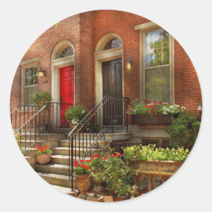 City - PA Philadelphia - Pretty Philadelphia Classic Round Sticker