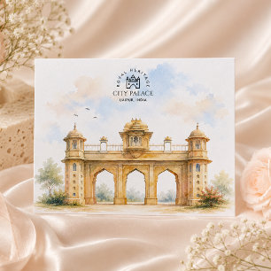 City Palace Uaipur Indian Heritage Souvenir Holiday Postcard