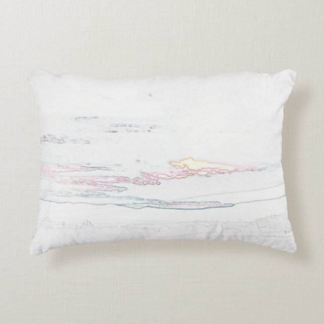 City pencil art accent pillow (Front)