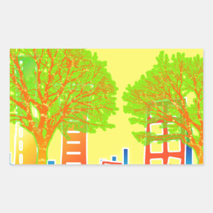 City People Rainbow Colourful Destiny Sticker