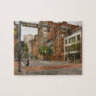City - Pittsburgh PA - Running late Jigsaw Puzzle