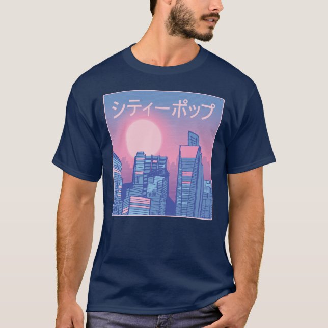 City pop Japanese Music T-Shirt (Front)