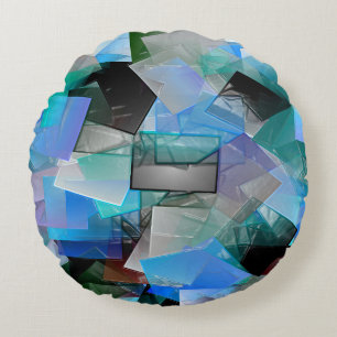 City Puddles....... Round Pillow