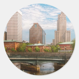 City - RI - Providence - The city of Providence Classic Round Sticker