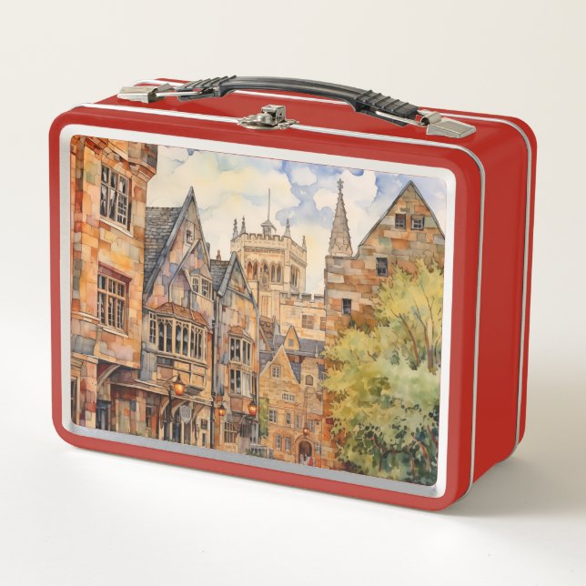 City Road Old House Architecture #73 Metal Lunch Box (Front)