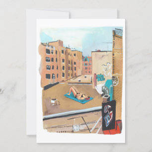 City Rooftop Beach Invitation