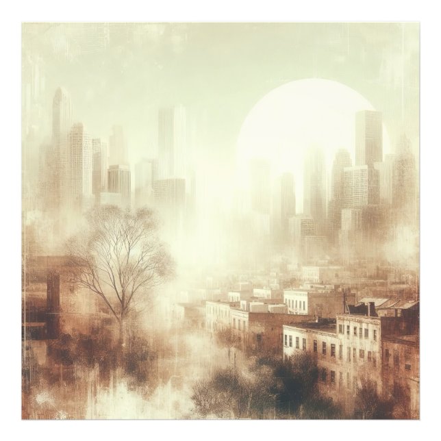 City Scape Old Photo Graphic Design (Devant)